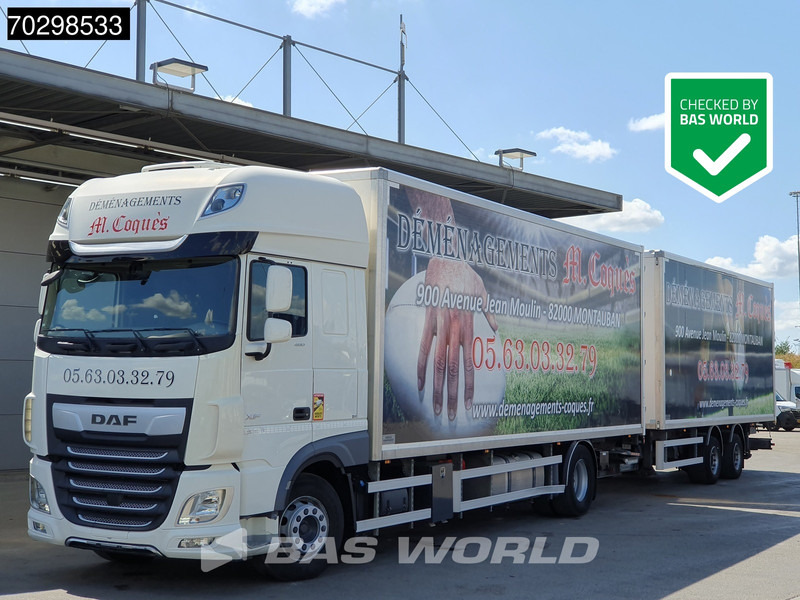 DAF XF 480 4X2 NL Combi 1500kg Ladebordwand Retarder Standklima Automatic ACC Euro 6 - Camión caja cerrada: foto 1 DAF XF 480 4X2 NL Combi 1500kg Ladebordwand Retarder Standklima Automatic ACC Euro 6 - Camión caja cerrada: foto 1