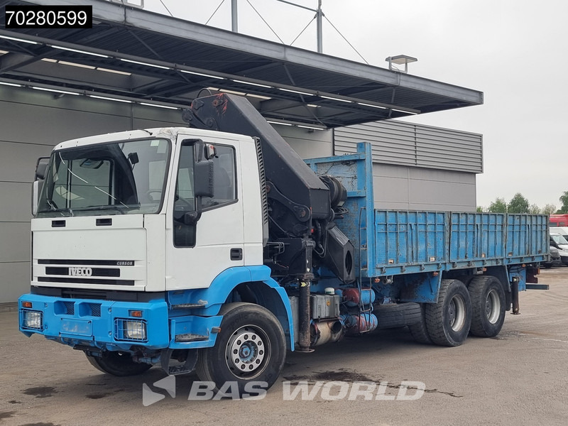 Camión caja abierta, Camión grúa Iveco EuroTrakker 310 6X4 Palfinger PK36002 Kran Crane Manual Big-Axle Euro 3: foto 8