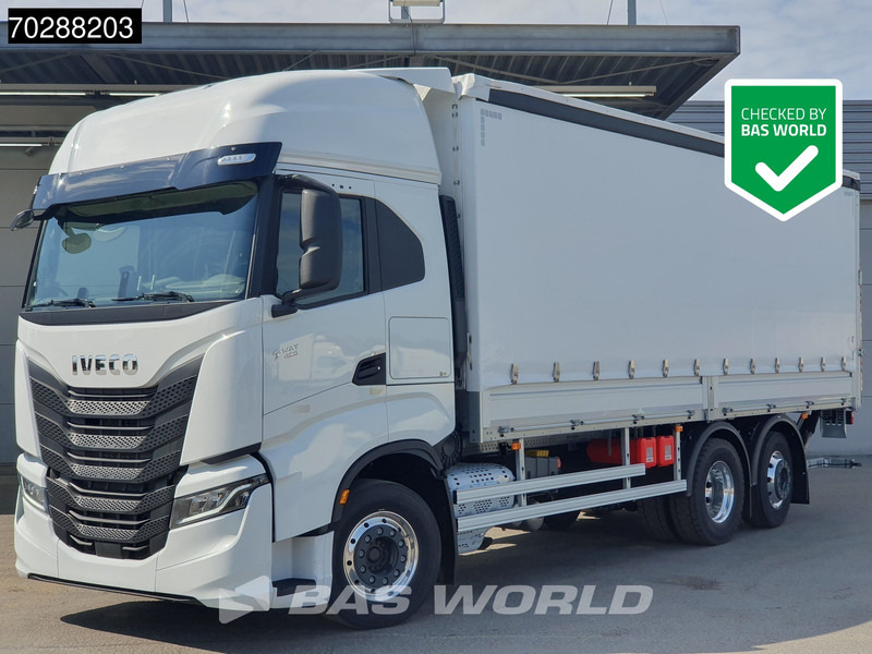 Iveco S-Way 490 6X2 NEW! Lift+Steering Axle 2tons Dhollandia Ladebordwand Retarder ACC LED - Camión lona: foto 1 Iveco S-Way 490 6X2 NEW! Lift+Steering Axle 2tons Dhollandia Ladebordwand Retarder ACC LED - Camión lona: foto 1