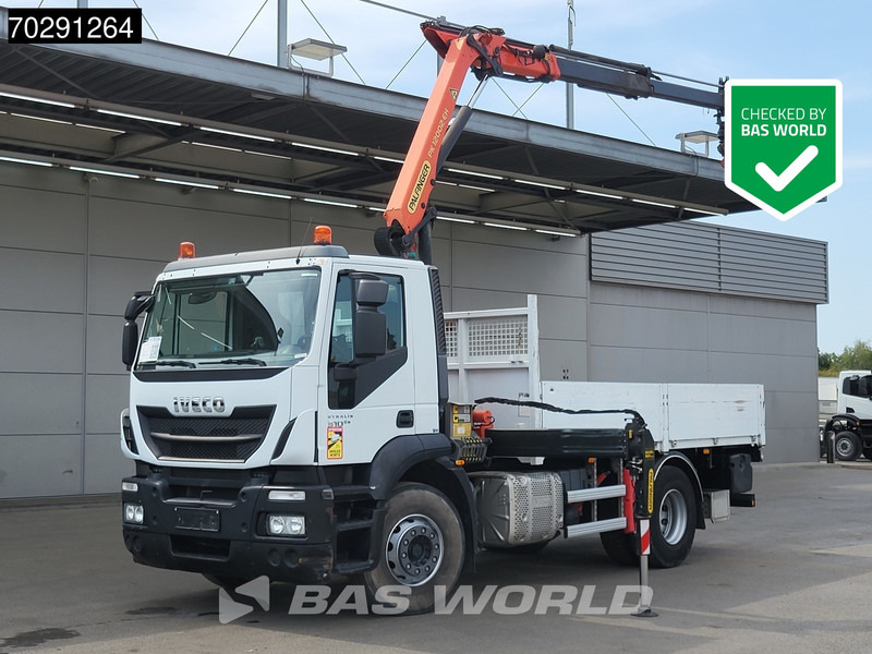 Iveco Stralis 310 4X2 Palfinger PK12002 EH Kran Crane Rotator Automatic Full Steel Euro 6 - Camión caja abierta, Camión grúa: foto 1 Iveco Stralis 310 4X2 Palfinger PK12002 EH Kran Crane Rotator Automatic Full Steel Euro 6 - Camión caja abierta, Camión grúa: foto 1
