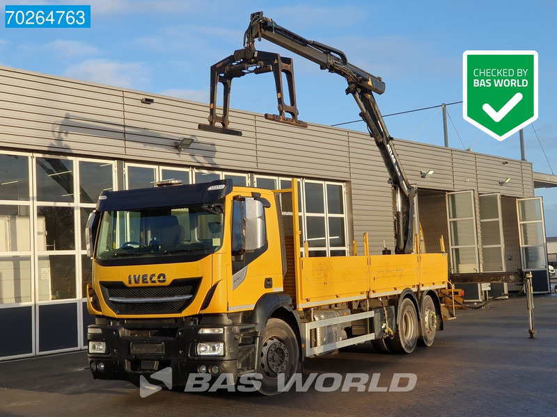 Iveco Stralis 310 6X2 RHD! Atlas 135.2VE-A11 Crane Lift-Lenkachse ACC Euro 6 - Camión caja abierta, Camión grúa: foto 1 Iveco Stralis 310 6X2 RHD! Atlas 135.2VE-A11 Crane Lift-Lenkachse ACC Euro 6 - Camión caja abierta, Camión grúa: foto 1