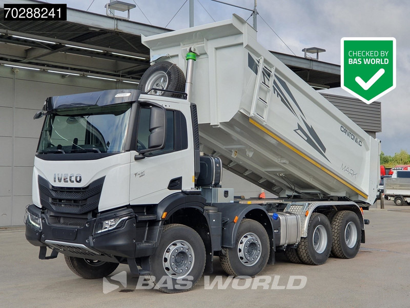 Iveco T-Way 450 8X4 NEW! 20m3 Cantoni tipper Steelsuspension Big-Axle Automatic Euro 6 - Camión volquete: foto 1 Iveco T-Way 450 8X4 NEW! 20m3 Cantoni tipper Steelsuspension Big-Axle Automatic Euro 6 - Camión volquete: foto 1