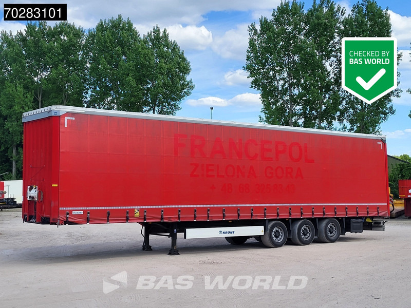 Krone SD 3 axles Liftachse Mega Hubdach - Semirremolque lona: foto 1 Krone SD 3 axles Liftachse Mega Hubdach - Semirremolque lona: foto 1