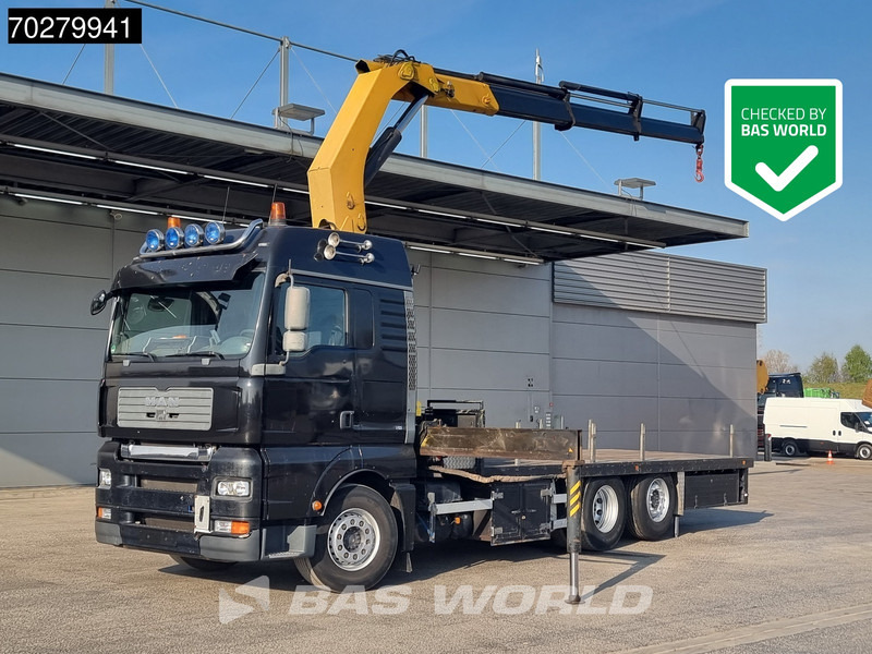 MAN TGA 26.430 6X2 Palfinger PK32080 Kran Crane Manual Liftachse Euro 4 - Camión caja abierta, Camión grúa: foto 1 MAN TGA 26.430 6X2 Palfinger PK32080 Kran Crane Manual Liftachse Euro 4 - Camión caja abierta, Camión grúa: foto 1