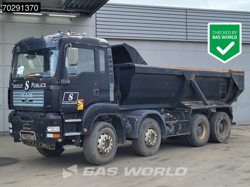 MAN TGA 35.480 8X4 BROKEN ENGINE 16m3 tipper Steel suspension Manual Retarder Euro 2 - Camión volquete: foto 1 MAN TGA 35.480 8X4 BROKEN ENGINE 16m3 tipper Steel suspension Manual Retarder Euro 2 - Camión volquete: foto 1