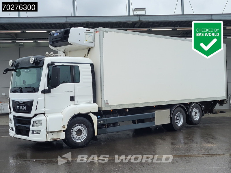 MAN TGS 26.400 6X2 Carrier Supra Tailgate Navi Xenon Lift Axle Euro 6 - Camión frigorífico: foto 1 MAN TGS 26.400 6X2 Carrier Supra Tailgate Navi Xenon Lift Axle Euro 6 - Camión frigorífico: foto 1