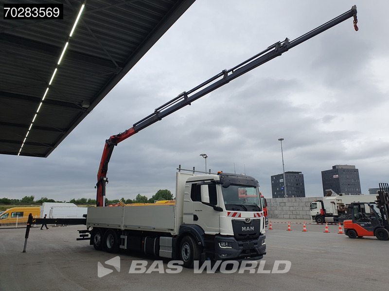 MAN TGS 26.470 6X2 Palfinger PK22002-EH Kran Crane Liftachse Navi Euro 6 - Camión caja abierta, Camión grúa: foto 2 MAN TGS 26.470 6X2 Palfinger PK22002-EH Kran Crane Liftachse Navi Euro 6 - Camión caja abierta, Camión grúa: foto 2