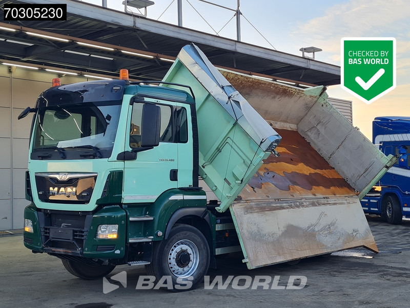 MAN TGS 26.480 6X6 13 m³ 2-way tipper Tarpaulin 6x6 Hydrodrive Big-Axle Euro 6 - Camión volquete: foto 1 MAN TGS 26.480 6X6 13 m³ 2-way tipper Tarpaulin 6x6 Hydrodrive Big-Axle Euro 6 - Camión volquete: foto 1