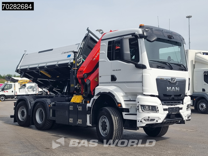 MAN TGS 28.520 6X4 Palfinger PK24001 SLD 5 Kran 2-way tipper Retarder Big-Axle Liftachse Euro 6 - Camión volquete, Camión grúa: foto 3 MAN TGS 28.520 6X4 Palfinger PK24001 SLD 5 Kran 2-way tipper Retarder Big-Axle Liftachse Euro 6 - Camión volquete, Camión grúa: foto 3