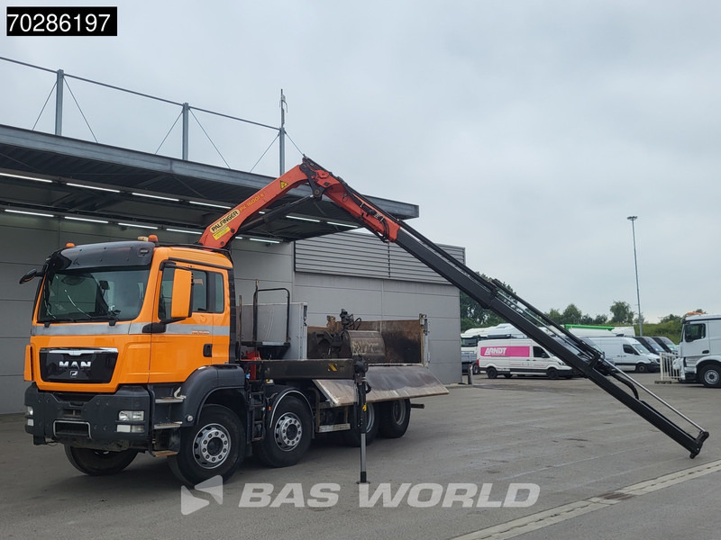 Camión volquete, Camión grúa MAN TGS 35.400 8X4 Palfinger PK16001 K Kran Crane Retarder Big-Axle 2-Way tipper Euro 6: foto 9