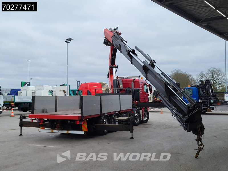 Camión caja abierta, Camión grúa MAN TGS 35.480 8X4 Fassi F800BXP.28 Kran Crane Hydrodrive Lift-Lenkachse Euro 4: foto 9