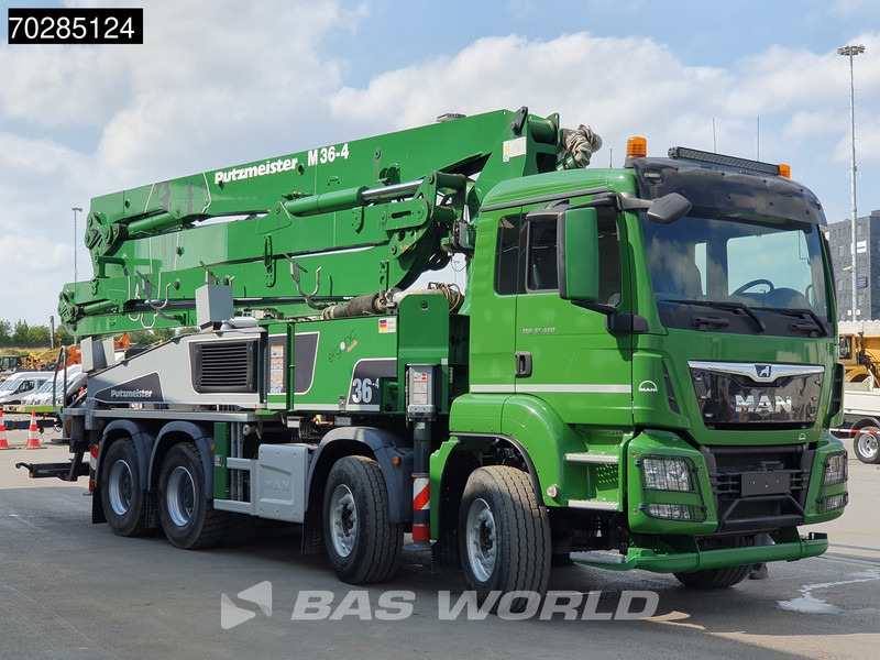 MAN TGS 37.460 8X4 Putzmeister M36-4 Pump Manual Big-Axle Steelsuspension Navi Euro 6 - Camión bomba de hormigón: foto 3 MAN TGS 37.460 8X4 Putzmeister M36-4 Pump Manual Big-Axle Steelsuspension Navi Euro 6 - Camión bomba de hormigón: foto 3