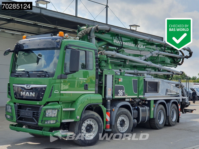 MAN TGS 37.460 8X4 Putzmeister M36-4 Pump Manual Big-Axle Steelsuspension Navi Euro 6 - Camión bomba de hormigón: foto 1 MAN TGS 37.460 8X4 Putzmeister M36-4 Pump Manual Big-Axle Steelsuspension Navi Euro 6 - Camión bomba de hormigón: foto 1
