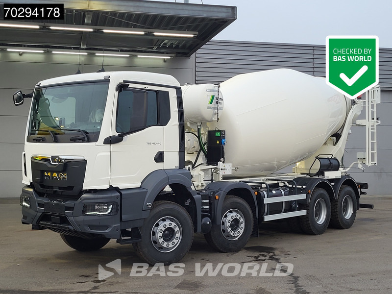 MAN TGS 41.440 8X4 NEW! 12m3 Stetter concrete mixer Big-Axle Steelsuspension Euro 6 - Camión hormigonera: foto 1 MAN TGS 41.440 8X4 NEW! 12m3 Stetter concrete mixer Big-Axle Steelsuspension Euro 6 - Camión hormigonera: foto 1