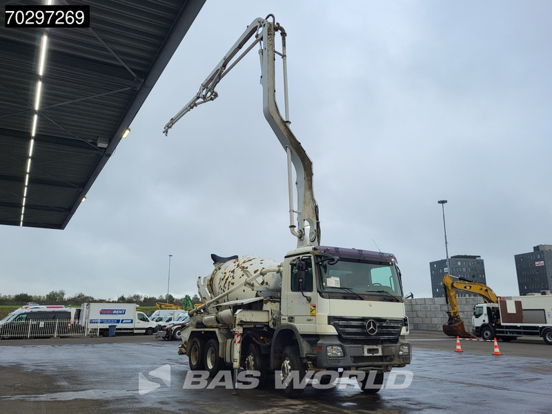 Mercedes-Benz Actros 3241 8X4 7m3 Putzmeister Mixer Big-Axle Steelsuspension Automatic Pompe+Mixer Euro 4 - Camión bomba de hormigón: foto 3 Mercedes-Benz Actros 3241 8X4 7m3 Putzmeister Mixer Big-Axle Steelsuspension Automatic Pompe+Mixer Euro 4 - Camión bomba de hormigón: foto 3