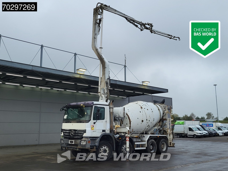 Mercedes-Benz Actros 3241 8X4 7m3 Putzmeister Mixer Big-Axle Steelsuspension Automatic Pompe+Mixer Euro 4 - Camión bomba de hormigón: foto 1 Mercedes-Benz Actros 3241 8X4 7m3 Putzmeister Mixer Big-Axle Steelsuspension Automatic Pompe+Mixer Euro 4 - Camión bomba de hormigón: foto 1