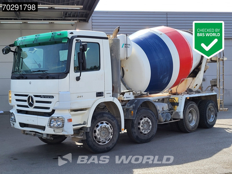Mercedes-Benz Actros 3241 8X4 9m3 Stetter Mixer Big-Axle Steelsuspension Retarder Euro 5 - Camión hormigonera: foto 1 Mercedes-Benz Actros 3241 8X4 9m3 Stetter Mixer Big-Axle Steelsuspension Retarder Euro 5 - Camión hormigonera: foto 1