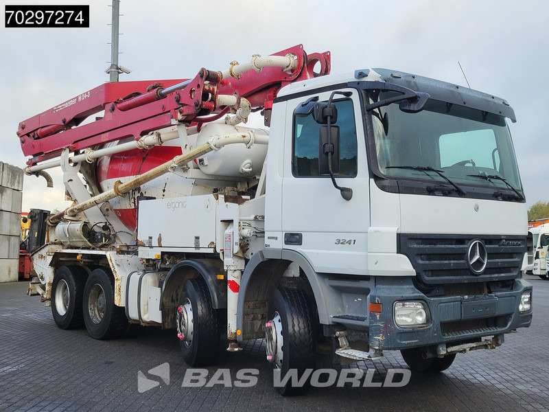 Mercedes-Benz Actros 3241 8X4 Putzmeister M24-3 Pump + 9m3 LIEBHERR Mixer Steelsuspension 3-Pedals Euro 4 - Camión bomba de hormigón: foto 3 Mercedes-Benz Actros 3241 8X4 Putzmeister M24-3 Pump + 9m3 LIEBHERR Mixer Steelsuspension 3-Pedals Euro 4 - Camión bomba de hormigón: foto 3