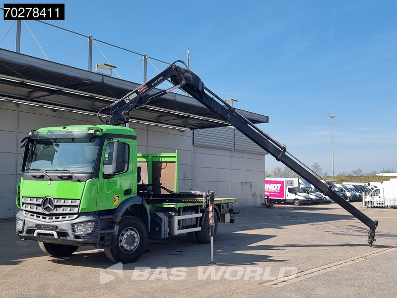 Mercedes-Benz Arocs 1830 4X2 Hiab 122 ES-3 HIPRO Kran Crane Big-Axle Euro 6 - Camión caja abierta, Camión grúa: foto 5 Mercedes-Benz Arocs 1830 4X2 Hiab 122 ES-3 HIPRO Kran Crane Big-Axle Euro 6 - Camión caja abierta, Camión grúa: foto 5