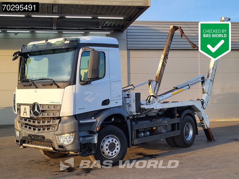 Mercedes-Benz Arocs 1840 4X2 Meiller Big-Axle Steelsuspension Euro 6 - Camión portacontenedor de cadenas: foto 1 Mercedes-Benz Arocs 1840 4X2 Meiller Big-Axle Steelsuspension Euro 6 - Camión portacontenedor de cadenas: foto 1