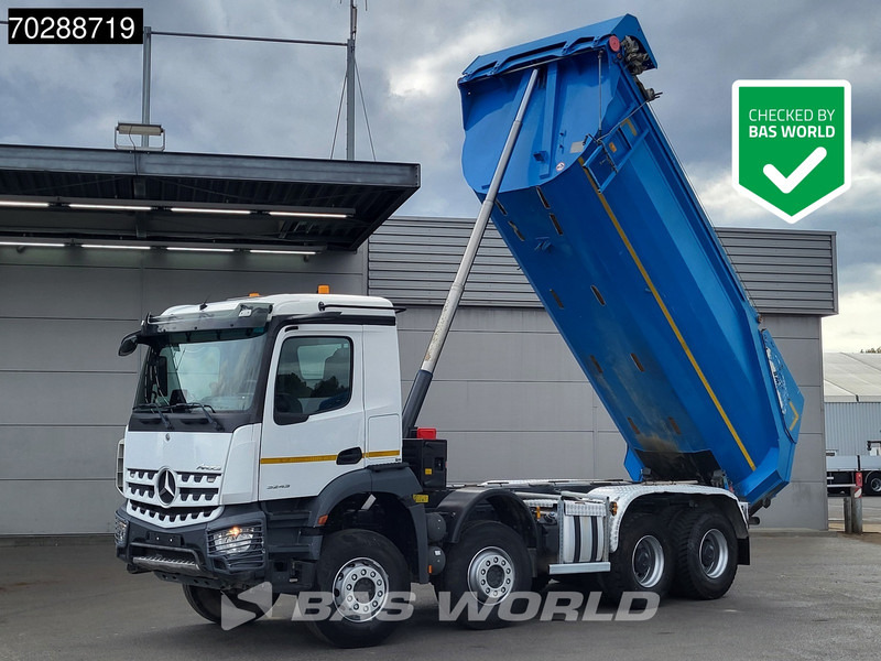 Mercedes-Benz Arocs 3243 8X4 Retarder 18m3 Marrel Steelsuspension Automatic MirrorCam Navi Euro 6 - Camión volquete: foto 1 Mercedes-Benz Arocs 3243 8X4 Retarder 18m3 Marrel Steelsuspension Automatic MirrorCam Navi Euro 6 - Camión volquete: foto 1