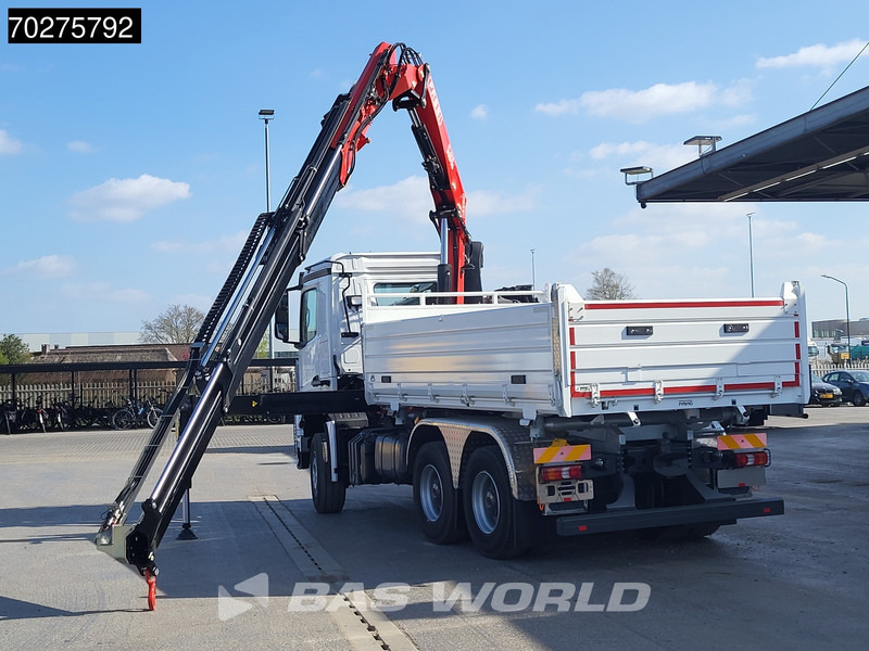 Mercedes-Benz Arocs 3348 6X4 Fasi F195A.2.24 Kran 3 sided tipper 9m3 Big-Axle Navi Euro 6 - Camión volquete, Camión grúa: foto 5 Mercedes-Benz Arocs 3348 6X4 Fasi F195A.2.24 Kran 3 sided tipper 9m3 Big-Axle Navi Euro 6 - Camión volquete, Camión grúa: foto 5