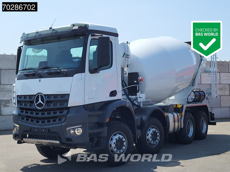 Mercedes-Benz Arocs 4145 8X4 NEW! 11m3 Schwing Stetter Mixer Manual Big-Axle Steel suspension Euro 3 - Camión hormigonera: foto 1 Mercedes-Benz Arocs 4145 8X4 NEW! 11m3 Schwing Stetter Mixer Manual Big-Axle Steel suspension Euro 3 - Camión hormigonera: foto 1