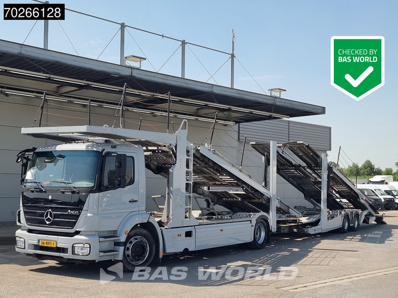 Mercedes-Benz Axor 1833 4X2 Retarder 3-Pedals Rolfo Aufbau Euro 5 - Camión portavehículos: foto 1 Mercedes-Benz Axor 1833 4X2 Retarder 3-Pedals Rolfo Aufbau Euro 5 - Camión portavehículos: foto 1