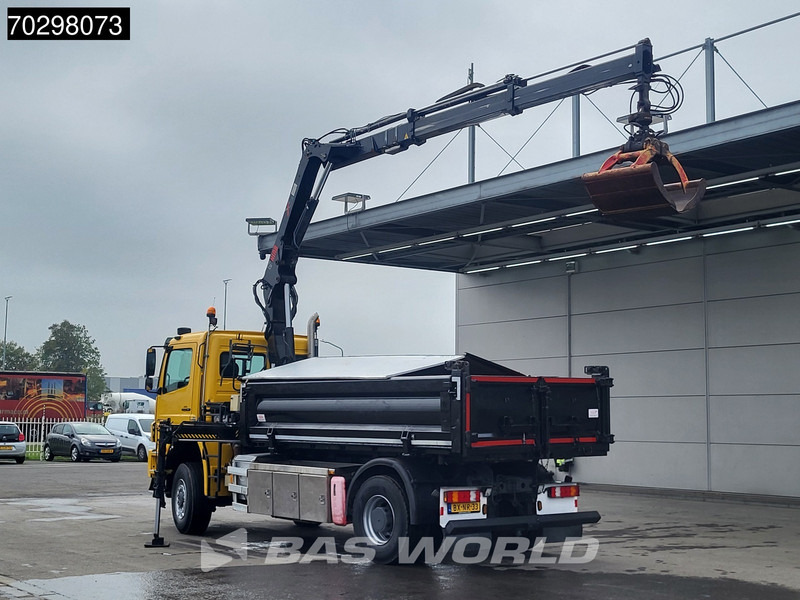 Mercedes-Benz Axor 2124 Axor 4X4 8m3 Tipper HIAB 122 B-2 HIDUO Crane Steel suspension Automatic Big-Axle Euro 5 - Camión volquete, Camión grúa: foto 2 Mercedes-Benz Axor 2124 Axor 4X4 8m3 Tipper HIAB 122 B-2 HIDUO Crane Steel suspension Automatic Big-Axle Euro 5 - Camión volquete, Camión grúa: foto 2