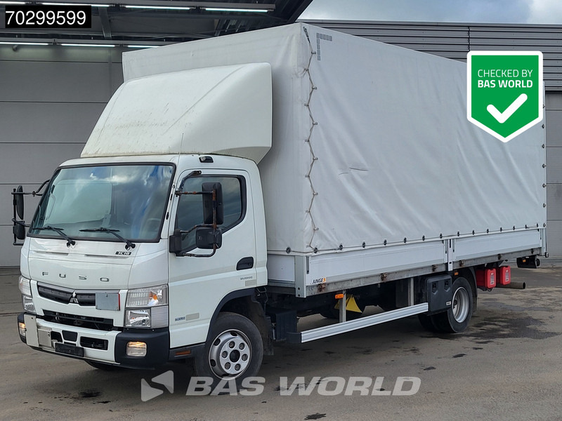 Mitsubishi Fuso 7C18 4X2 7.5tonner Curtainsider Ladebordwand Automatic Euro 6 - Camión lona: foto 1 Mitsubishi Fuso 7C18 4X2 7.5tonner Curtainsider Ladebordwand Automatic Euro 6 - Camión lona: foto 1