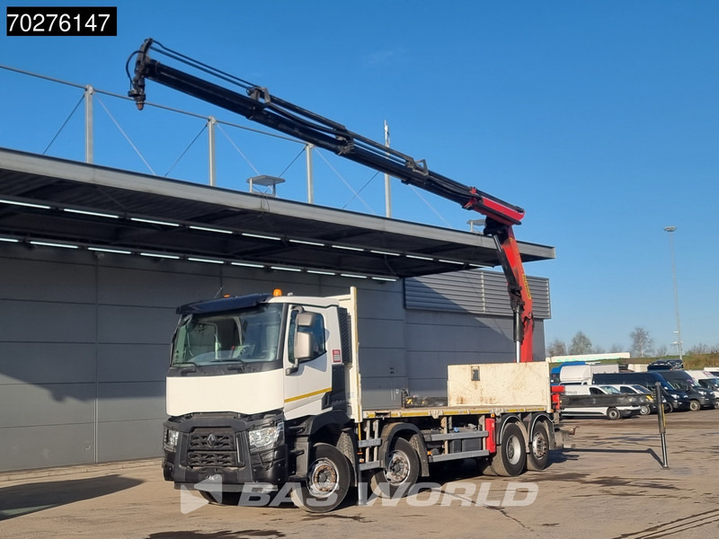 Renault C 380 8X2 Palfinger PK24001K Remote Lenkachse Euro 6 - Camión caja abierta, Camión grúa: foto 1 Renault C 380 8X2 Palfinger PK24001K Remote Lenkachse Euro 6 - Camión caja abierta, Camión grúa: foto 1