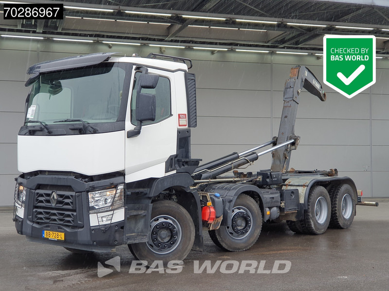 Renault C 430 8X4 NL-Truck Hiab XR21Z59-P-0-2A Hooklift Big-Axle Steelsuspension Euro 6 - Camión multibasculante: foto 1 Renault C 430 8X4 NL-Truck Hiab XR21Z59-P-0-2A Hooklift Big-Axle Steelsuspension Euro 6 - Camión multibasculante: foto 1
