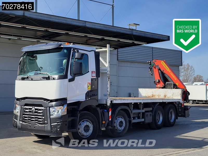 Renault C 430 8X4 Palfinger PK33002EH Kran Crane Big Axle Euro 6 - Camión caja abierta, Camión grúa: foto 2 Renault C 430 8X4 Palfinger PK33002EH Kran Crane Big Axle Euro 6 - Camión caja abierta, Camión grúa: foto 2