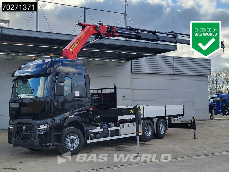Renault C 480 6X2 NEW! Palfinger PK41002 EH Crane Kran ACC Euro 6 - Camión caja abierta, Camión grúa: foto 1 Renault C 480 6X2 NEW! Palfinger PK41002 EH Crane Kran ACC Euro 6 - Camión caja abierta, Camión grúa: foto 1