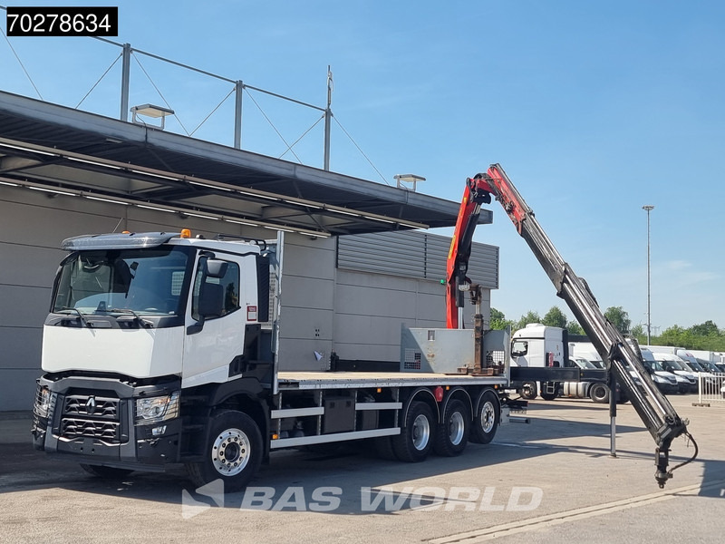 Renault C 480 8X4 Palfinger 24.001 SLD5 Kran Crane Lift-Lenkachse Euro 6 - Camión caja abierta, Camión grúa: foto 5 Renault C 480 8X4 Palfinger 24.001 SLD5 Kran Crane Lift-Lenkachse Euro 6 - Camión caja abierta, Camión grúa: foto 5
