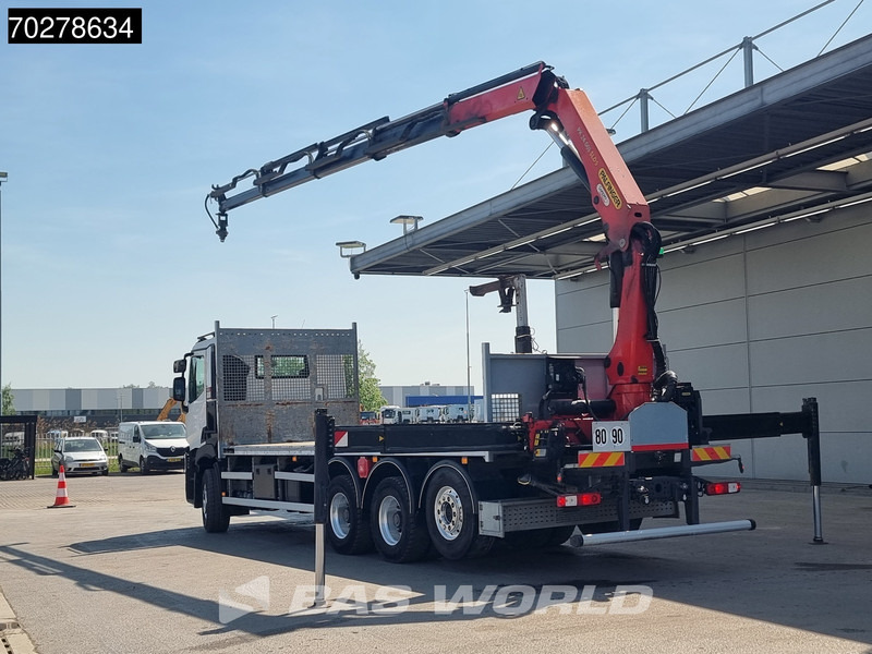 Renault C 480 8X4 Palfinger 24.001 SLD5 Kran Crane Lift-Lenkachse Euro 6 - Camión caja abierta, Camión grúa: foto 2 Renault C 480 8X4 Palfinger 24.001 SLD5 Kran Crane Lift-Lenkachse Euro 6 - Camión caja abierta, Camión grúa: foto 2