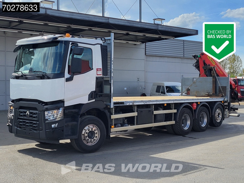 Renault C 480 8X4 Palfinger PK24.001 SLD5 Crane Kran Automatic Liftachse Euro 6 - Camión caja abierta, Camión grúa: foto 1 Renault C 480 8X4 Palfinger PK24.001 SLD5 Crane Kran Automatic Liftachse Euro 6 - Camión caja abierta, Camión grúa: foto 1