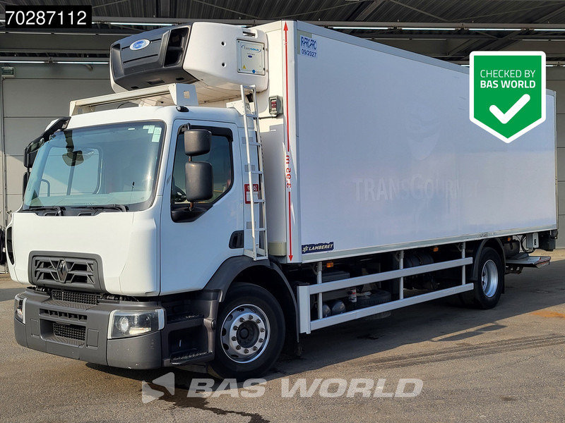 Renault D 280 4X2 19.5tonner Carrier Supra 1250 Mt Silent Lamberet Aufbau Tailgate Euro 6 - Camión frigorífico: foto 1 Renault D 280 4X2 19.5tonner Carrier Supra 1250 Mt Silent Lamberet Aufbau Tailgate Euro 6 - Camión frigorífico: foto 1
