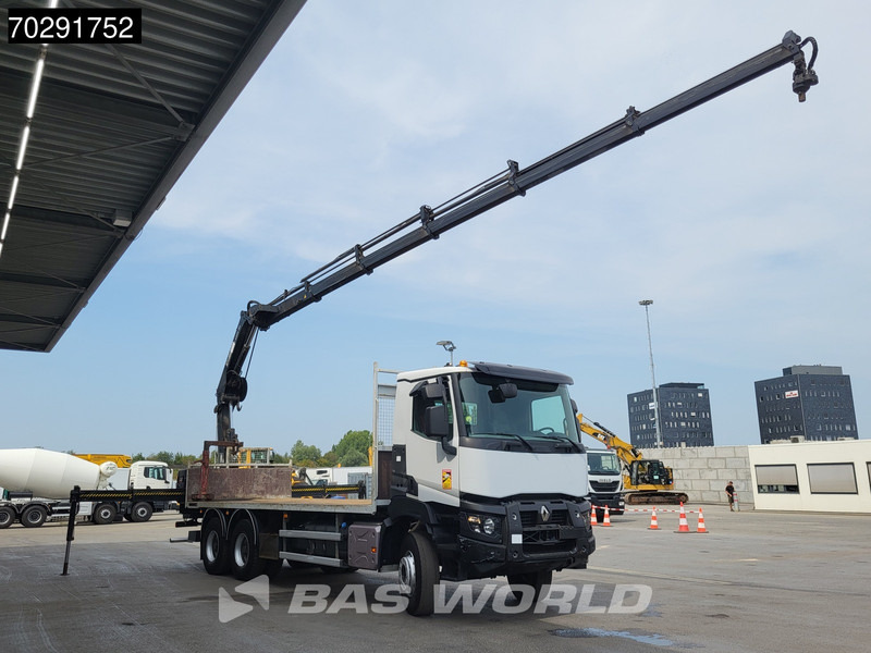Renault Premium 380 6X4 HIAB X-HIDUO 188 E-5 Crane Steelsuspension Big-Axle Automatic Euro 6 - Camión caja abierta, Camión grúa: foto 3 Renault Premium 380 6X4 HIAB X-HIDUO 188 E-5 Crane Steelsuspension Big-Axle Automatic Euro 6 - Camión caja abierta, Camión grúa: foto 3