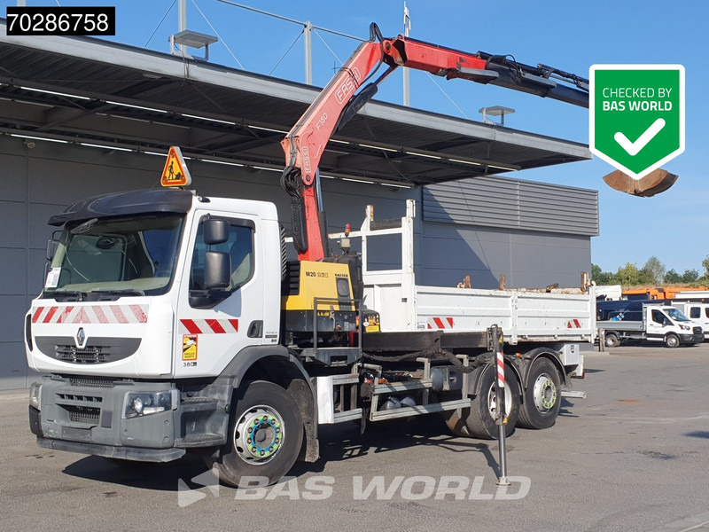 Renault Premium 380 Premium 6X2 Fassi F150A23 Crane Remote Tipper Manual Euro 5 - Camión volquete, Camión grúa: foto 1 Renault Premium 380 Premium 6X2 Fassi F150A23 Crane Remote Tipper Manual Euro 5 - Camión volquete, Camión grúa: foto 1