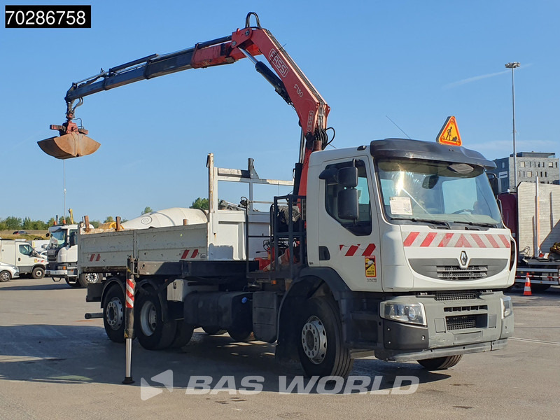 Renault Premium 380 Premium 6X2 Fassi F150A23 Crane Remote Tipper Manual Euro 5 - Camión volquete, Camión grúa: foto 3 Renault Premium 380 Premium 6X2 Fassi F150A23 Crane Remote Tipper Manual Euro 5 - Camión volquete, Camión grúa: foto 3