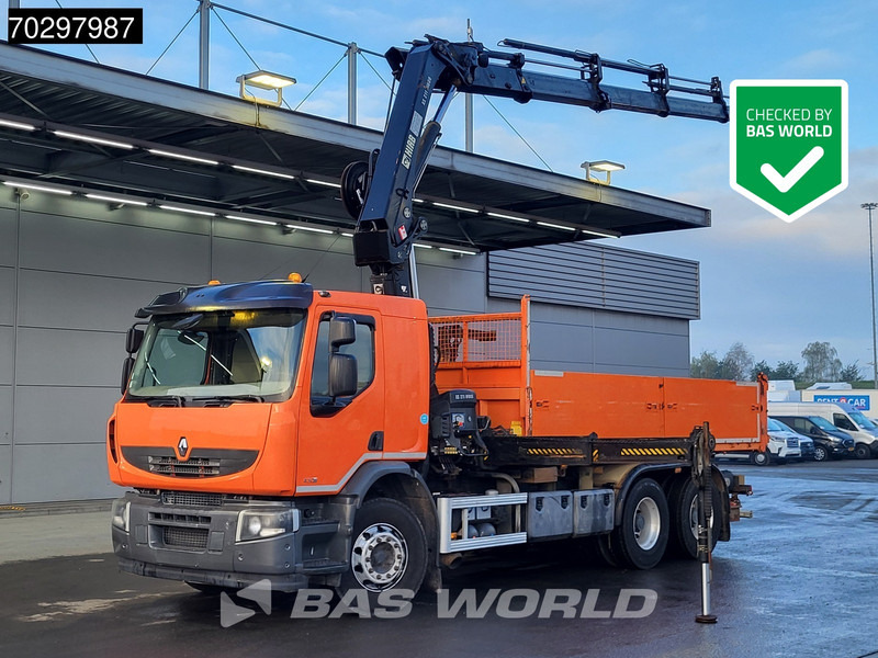Renault Premium 430 Lander 6X4 10m3 Atelier Tipper RC HIAB 211 EP-4 Crane Big-Axle Euro 5 - Camión volquete, Camión grúa: foto 1 Renault Premium 430 Lander 6X4 10m3 Atelier Tipper RC HIAB 211 EP-4 Crane Big-Axle Euro 5 - Camión volquete, Camión grúa: foto 1