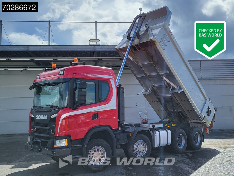Scania G500 G 8X4 15m3 Istrail Tipper Retarder 3-Pedals Steel suspension Big-Axle Navi Euro 6 - Camión volquete: foto 1 Scania G500 G 8X4 15m3 Istrail Tipper Retarder 3-Pedals Steel suspension Big-Axle Navi Euro 6 - Camión volquete: foto 1