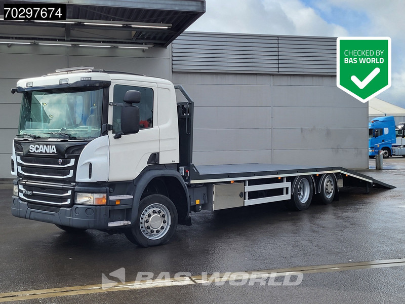 Scania P320 P 6X2 Machine transporter Winch Lift+Steering Axle Euro 6 - Camión portavehículos: foto 1 Scania P320 P 6X2 Machine transporter Winch Lift+Steering Axle Euro 6 - Camión portavehículos: foto 1