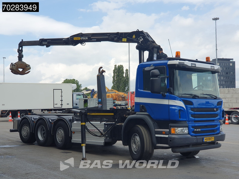 Scania P410 8X2 NL-Truck Palfinger Q150Z Crane 30T VDL hooklift Lift-Lenkachse Euro 6 - Camión multibasculante, Camión grúa: foto 3 Scania P410 8X2 NL-Truck Palfinger Q150Z Crane 30T VDL hooklift Lift-Lenkachse Euro 6 - Camión multibasculante, Camión grúa: foto 3