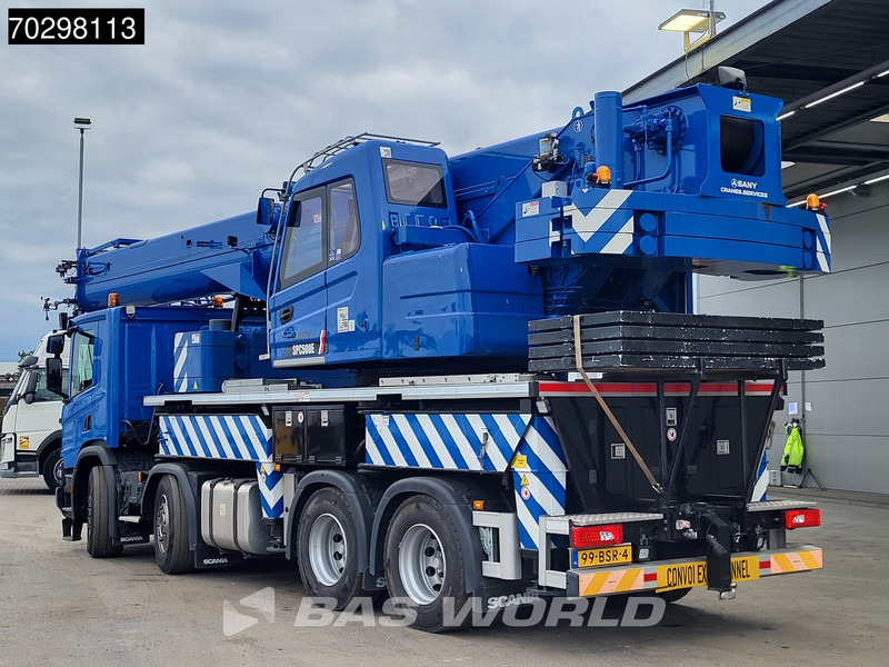 Scania P450 P 8X4 Palfinger/SANY SPC500E Telescopic Crane Retarder Navi Automatic Euro 6 - Camión caja abierta, Camión grúa: foto 2 Scania P450 P 8X4 Palfinger/SANY SPC500E Telescopic Crane Retarder Navi Automatic Euro 6 - Camión caja abierta, Camión grúa: foto 2