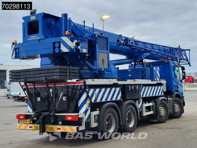 Scania P450 P 8X4 Palfinger/SANY SPC500E Telescopic Crane Retarder Navi Automatic Euro 6 - Camión caja abierta, Camión grúa: foto 5 Scania P450 P 8X4 Palfinger/SANY SPC500E Telescopic Crane Retarder Navi Automatic Euro 6 - Camión caja abierta, Camión grúa: foto 5