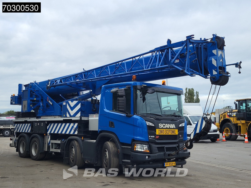 Scania P450 P 8X4 Palfinger/SANY SPC500E Telescopic Crane Retarder Navi Automatic Euro 6 - Camión caja abierta, Camión grúa: foto 3 Scania P450 P 8X4 Palfinger/SANY SPC500E Telescopic Crane Retarder Navi Automatic Euro 6 - Camión caja abierta, Camión grúa: foto 3