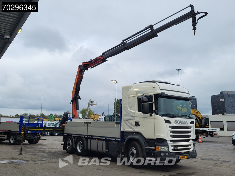 Scania R410 R 6X2 NL-Truck Palfinger PK22002-EH Crane Kran Lift+Steering-Axle Euro 6 - Camión caja abierta, Camión grúa: foto 3 Scania R410 R 6X2 NL-Truck Palfinger PK22002-EH Crane Kran Lift+Steering-Axle Euro 6 - Camión caja abierta, Camión grúa: foto 3