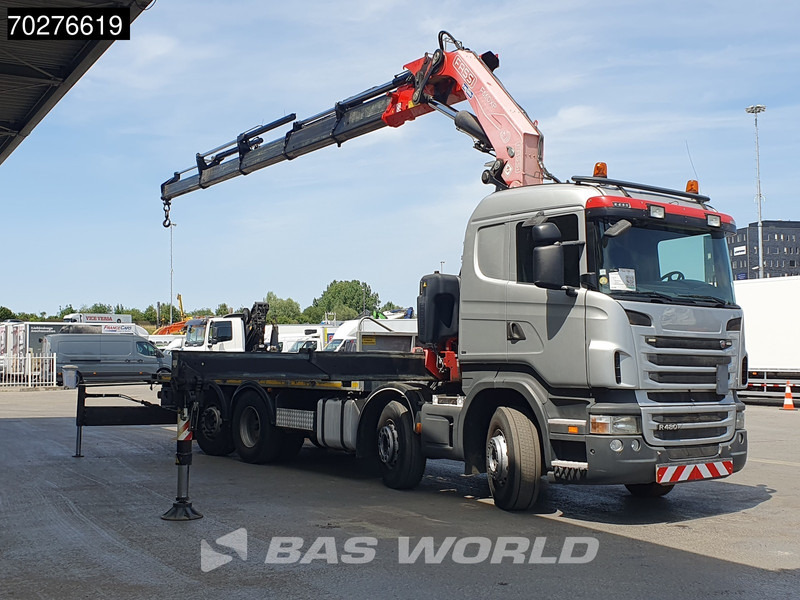 Scania R480 8X2 FASSI F660AXP.25 Manual Retarder Lift+Lenkachse Euro 5 - Camión caja abierta, Camión grúa: foto 2 Scania R480 8X2 FASSI F660AXP.25 Manual Retarder Lift+Lenkachse Euro 5 - Camión caja abierta, Camión grúa: foto 2